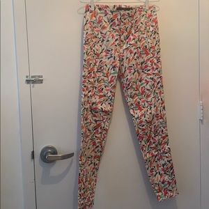 ZARA High-Waisted Colorful Pants